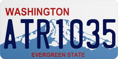 WA license plate ATR1035