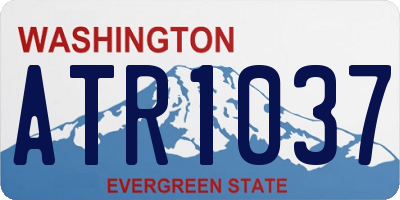 WA license plate ATR1037