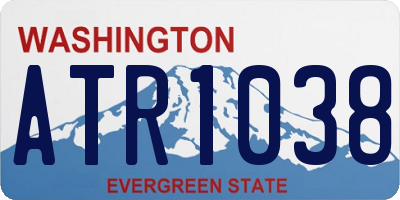 WA license plate ATR1038