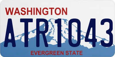 WA license plate ATR1043