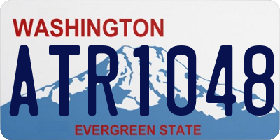 WA license plate ATR1048