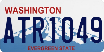WA license plate ATR1049