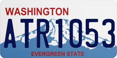 WA license plate ATR1053
