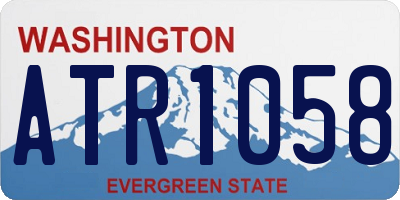 WA license plate ATR1058
