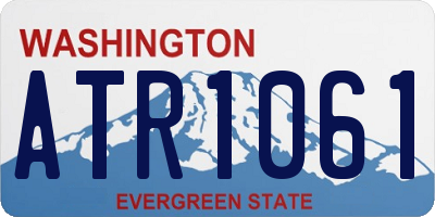 WA license plate ATR1061