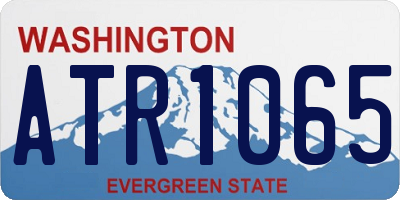 WA license plate ATR1065