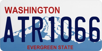 WA license plate ATR1066