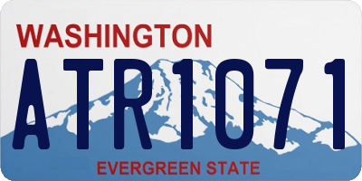 WA license plate ATR1071
