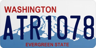 WA license plate ATR1078