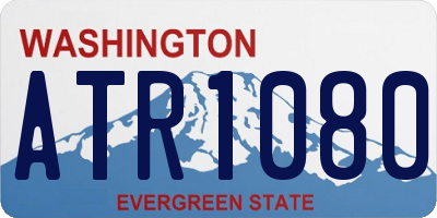 WA license plate ATR1080