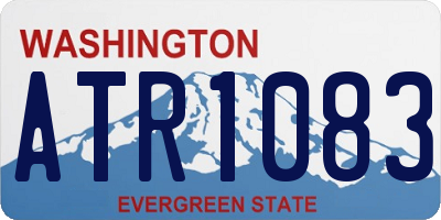 WA license plate ATR1083