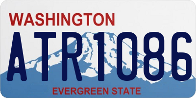WA license plate ATR1086