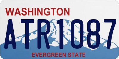 WA license plate ATR1087