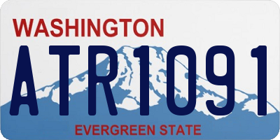 WA license plate ATR1091