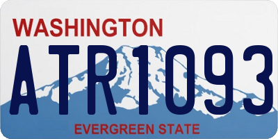 WA license plate ATR1093