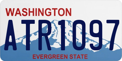WA license plate ATR1097
