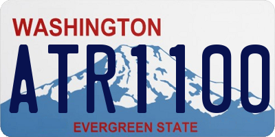 WA license plate ATR1100