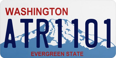 WA license plate ATR1101