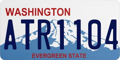 WA license plate ATR1104