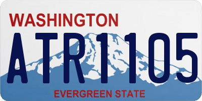 WA license plate ATR1105