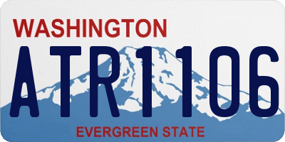 WA license plate ATR1106