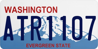 WA license plate ATR1107