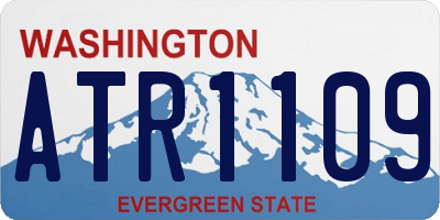 WA license plate ATR1109