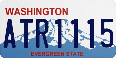 WA license plate ATR1115