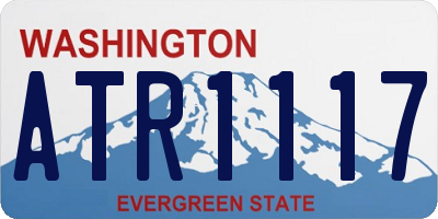 WA license plate ATR1117