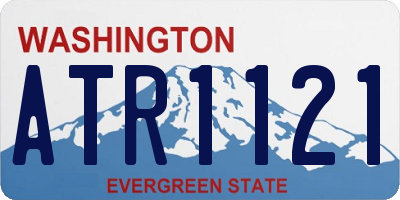 WA license plate ATR1121
