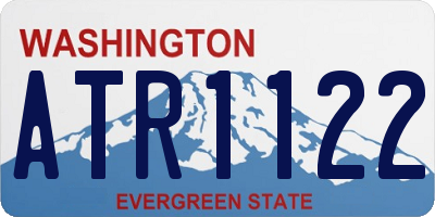 WA license plate ATR1122