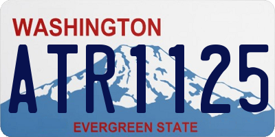 WA license plate ATR1125