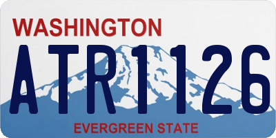WA license plate ATR1126