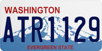 WA license plate ATR1129