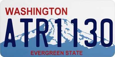 WA license plate ATR1130
