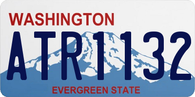 WA license plate ATR1132