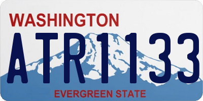 WA license plate ATR1133