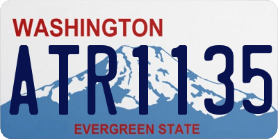 WA license plate ATR1135