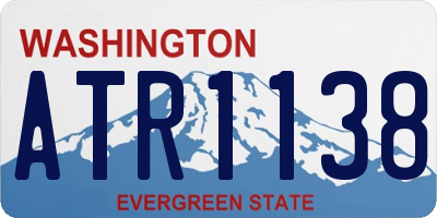WA license plate ATR1138