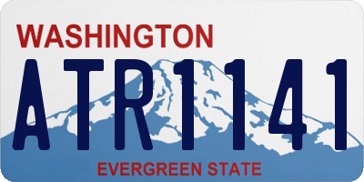 WA license plate ATR1141