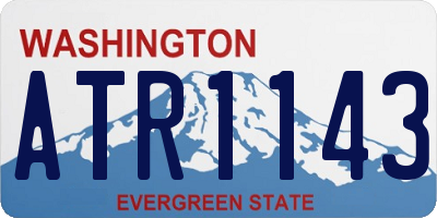 WA license plate ATR1143