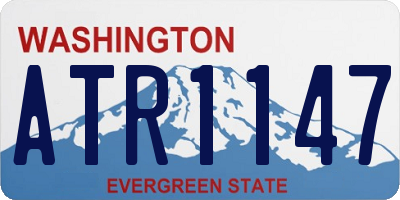 WA license plate ATR1147