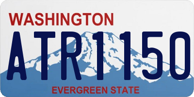 WA license plate ATR1150