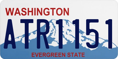 WA license plate ATR1151