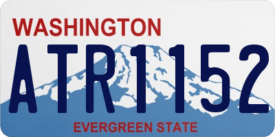 WA license plate ATR1152