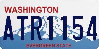 WA license plate ATR1154