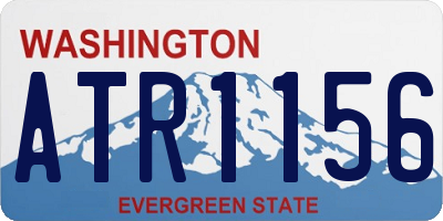 WA license plate ATR1156