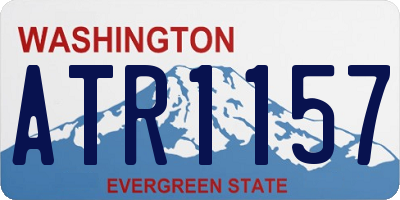 WA license plate ATR1157