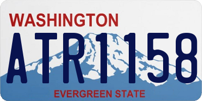 WA license plate ATR1158
