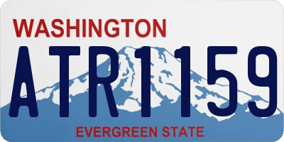 WA license plate ATR1159